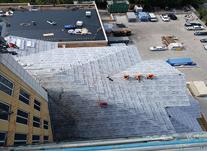 Roof repair services with leak isolation, flashing reseal, and shingle replacement