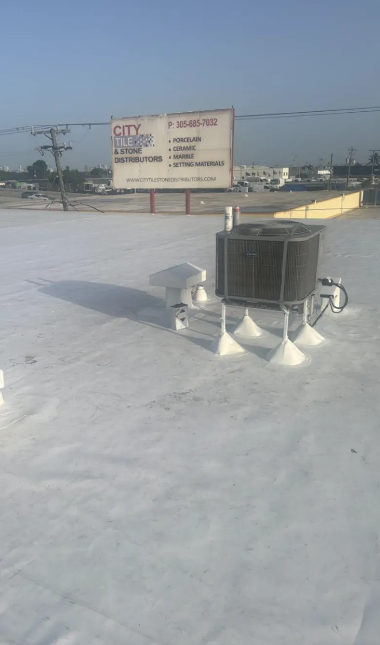 Silicone roof coatings for waterproof protection and heat reflection